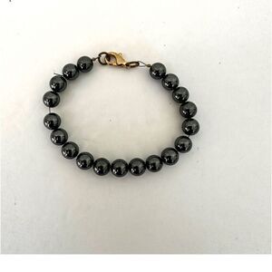 Hematite beaded bracelet